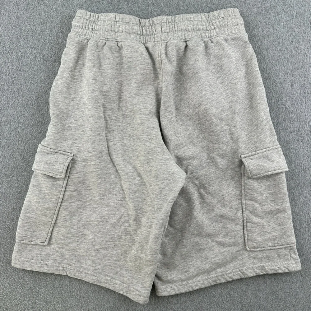 H&M Cargo Shorts Boys Size 16 Grey Sweatshorts Drawstring Casual Comfort